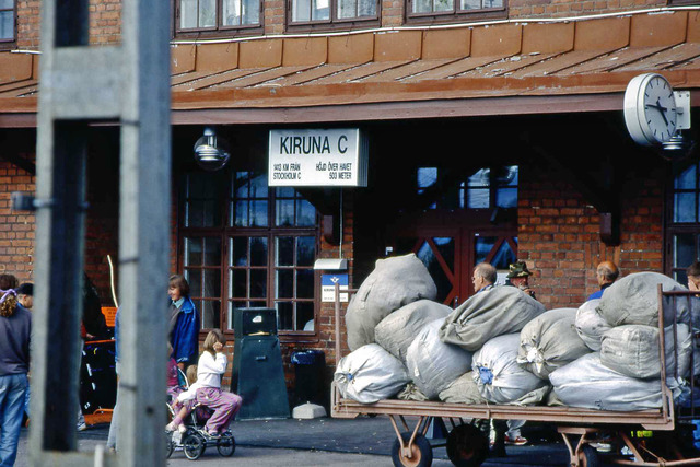 Kiruna järnvägsstation 15 juli 1991 Kebnekaise 1991 040