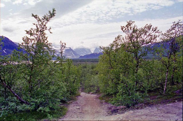På väg till Båtlänningen 1997 Kebnekaise 1997 002