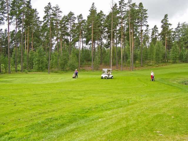 Lena på Karlstads golfbana 2003