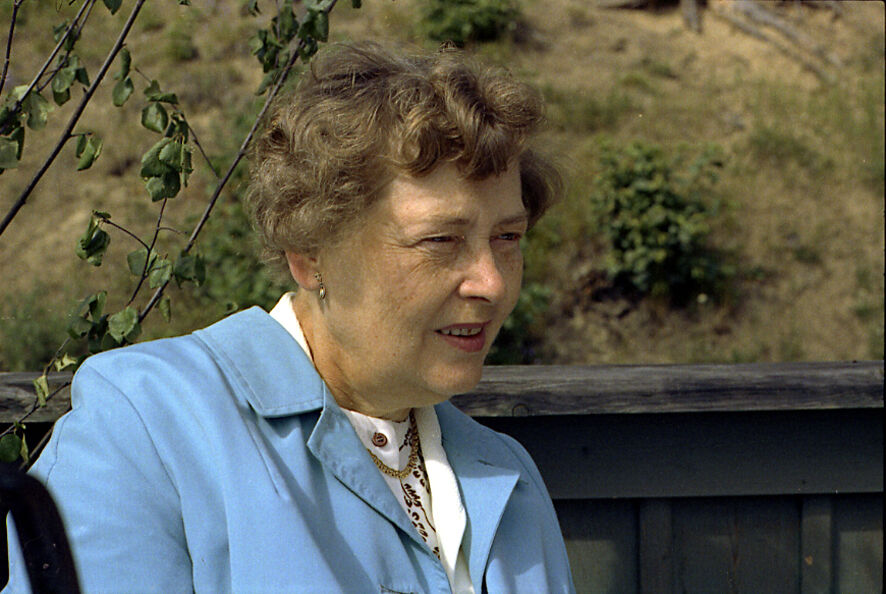 Mamma på Färila Hembygdsgård 1971