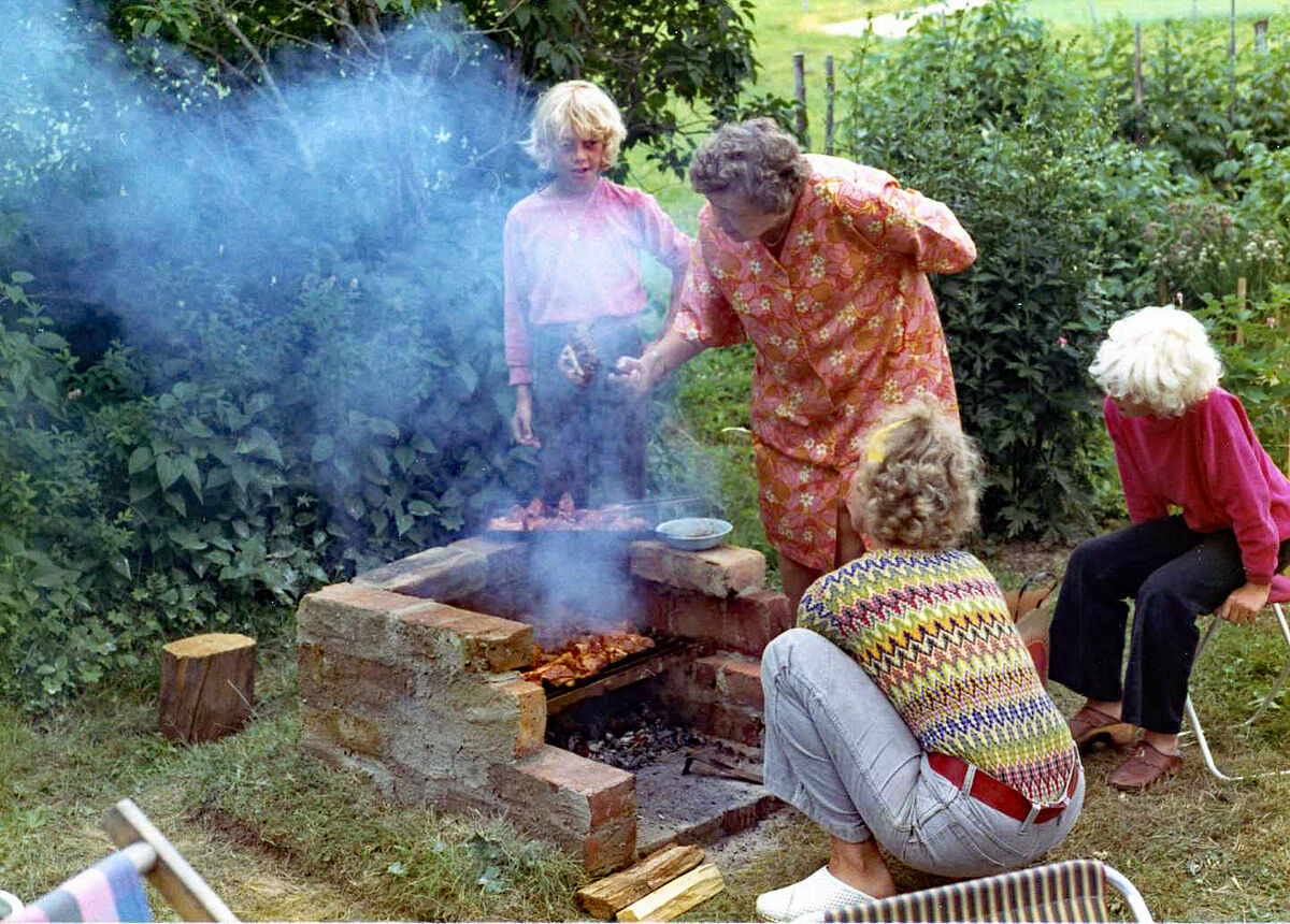 Grillning på Drabo sommaren 1970 015