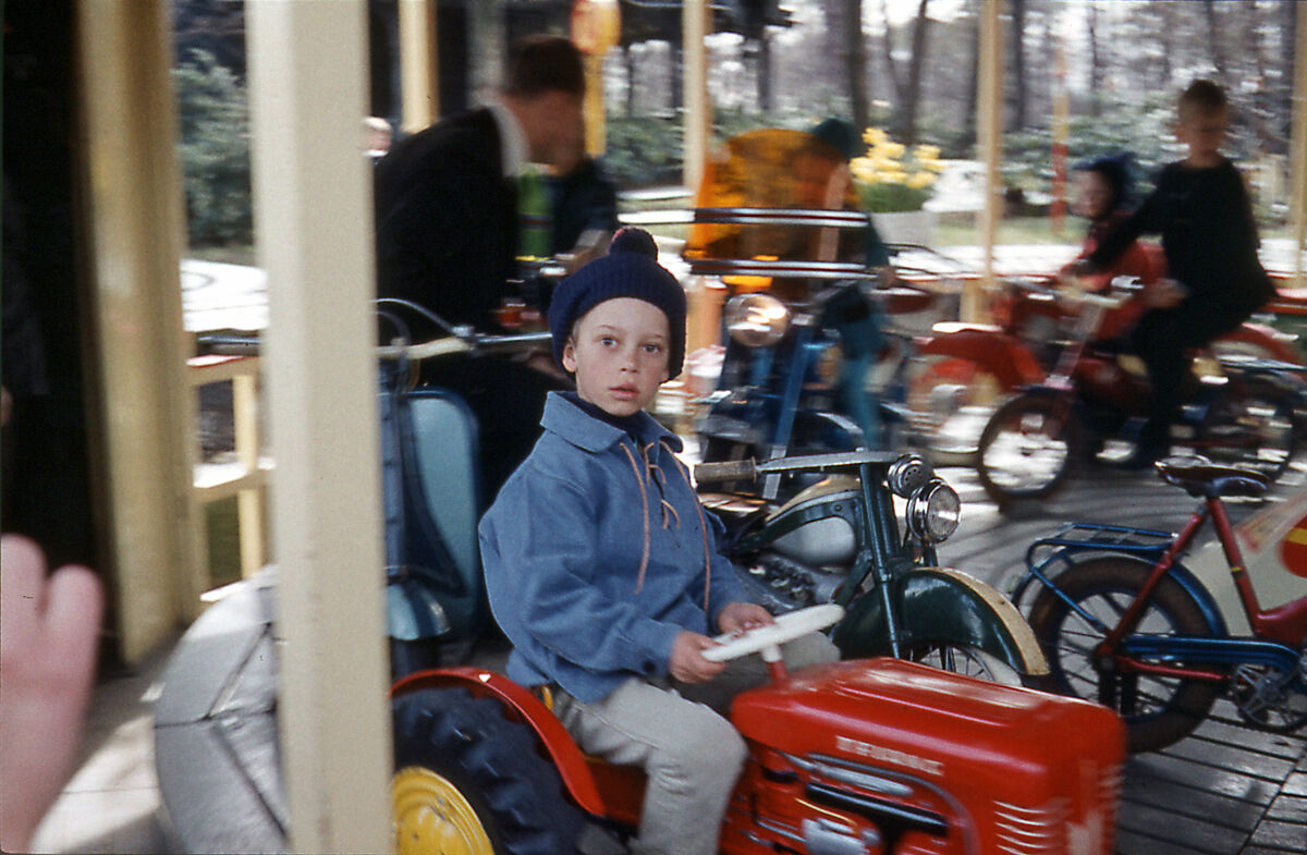 Peter som traktorförare på Skansen 1967 kopiera
