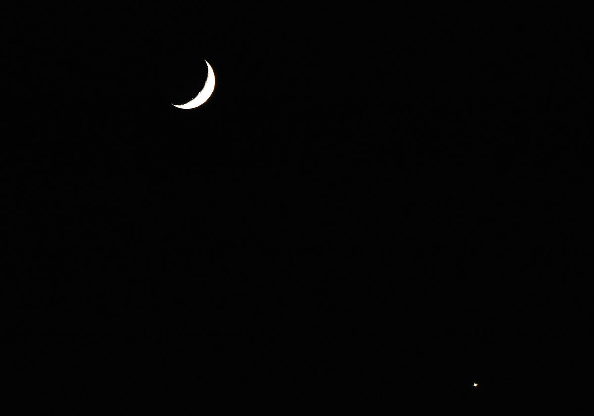 Nymåne och Venus 2 jan 2017 DSC_0930