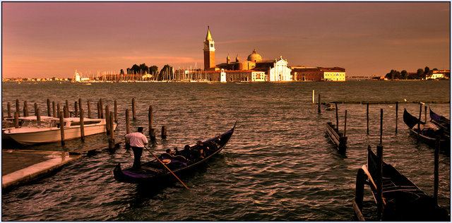 Kvällsljus i Venedig