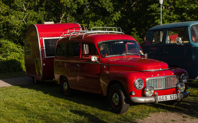 Volvo Duett with Caravan