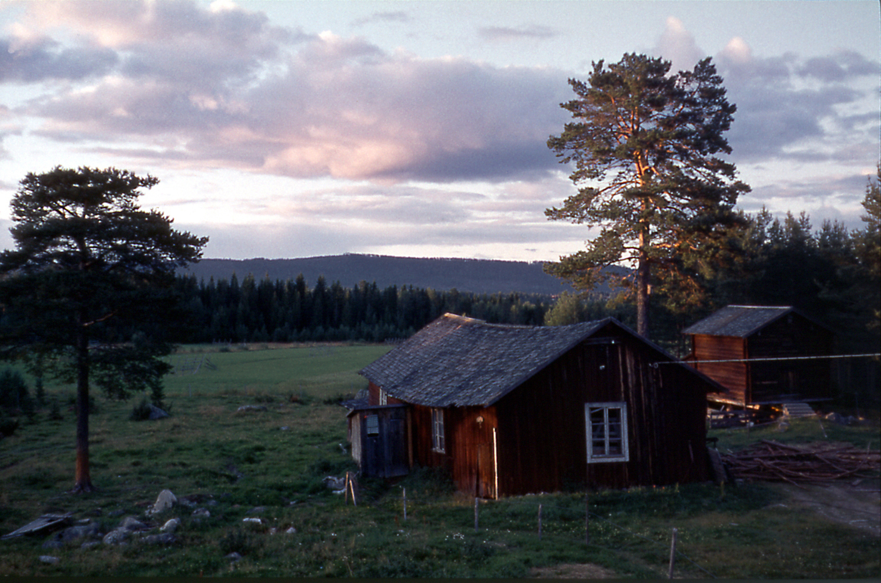Vedboden och hemlighuset på Lillåkern 1965